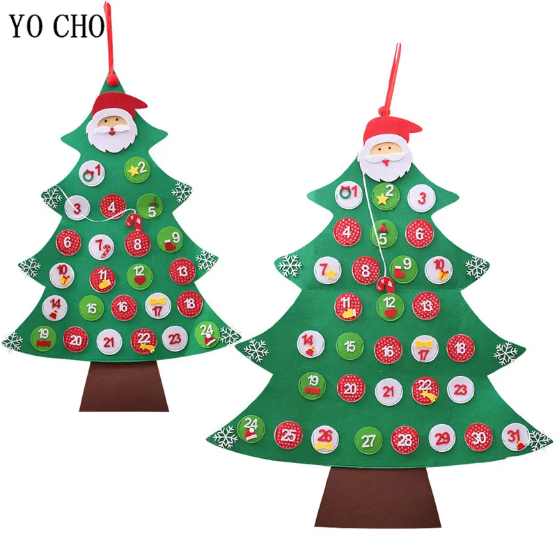 

Christmas Calendar Santa Claus Snowman Xmas Advent Timer Door Wall Window Christmas Decor Advent Calendars Home Decor New