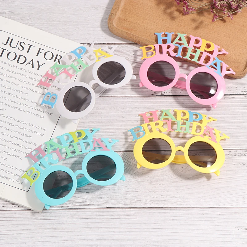 

Очки для вечеринки в честь Дня Рождения, смешные счастливые очки на день рождения тропический нарядное платье сувениры веселая вечеринка п...