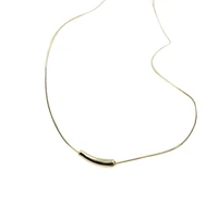 titanium steel small eggplant necklace fashionable chain fashion trend wild clavicle durable cold chain