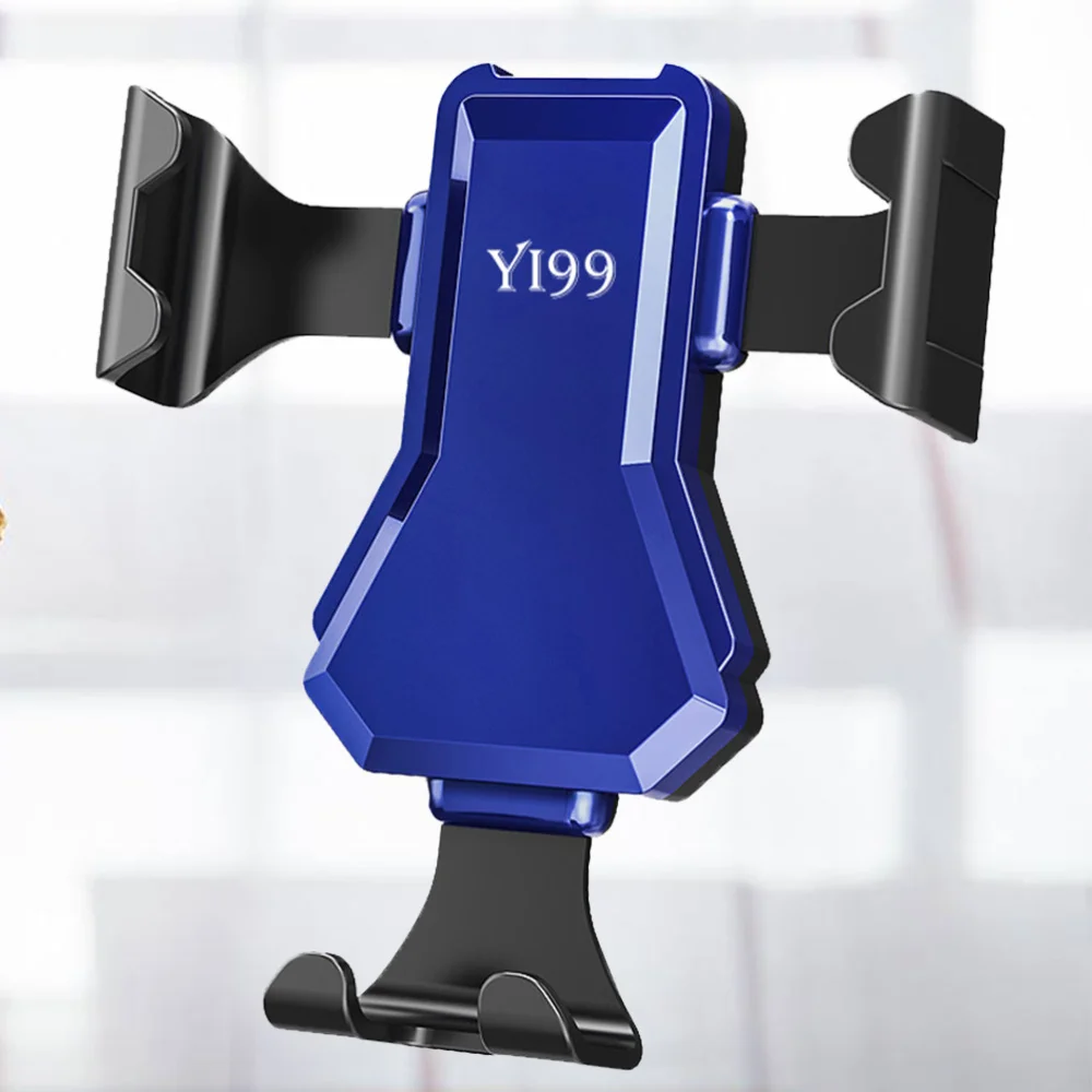 

ABS Car Phone Holder In Car Anti-fall Anti-mobile Phone Scratching Car Air Outlet Gravity Mobile Phone Bracket for Phone (Black)