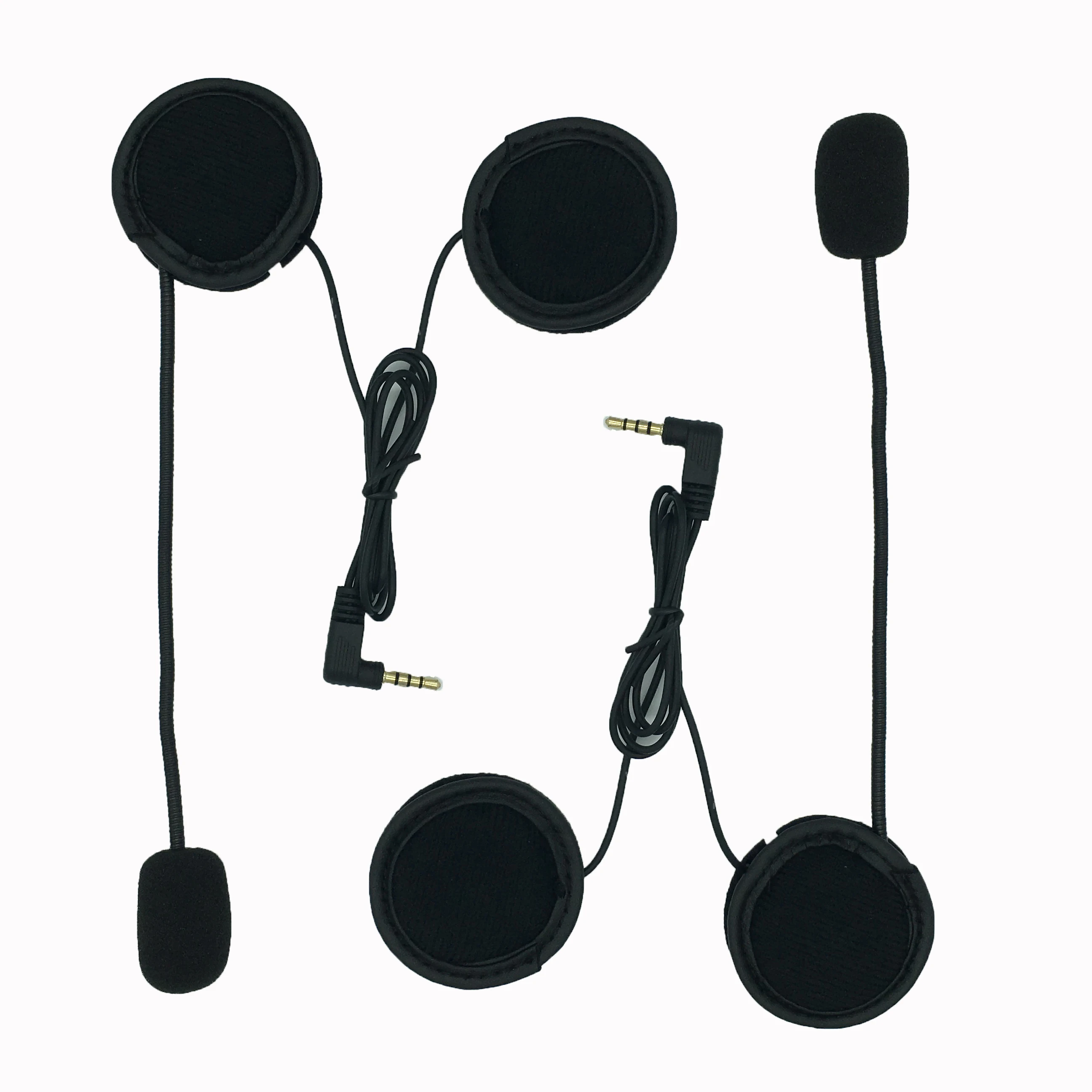 2 шт Bluetooth Интерком 3 5 мм проводной микрофон наушники для V6-1200 м Мотоциклетный шлем