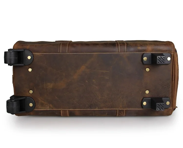 Luufan первоклассная кожаная сумка-тележка из натуральной кожи дорожная сумка на