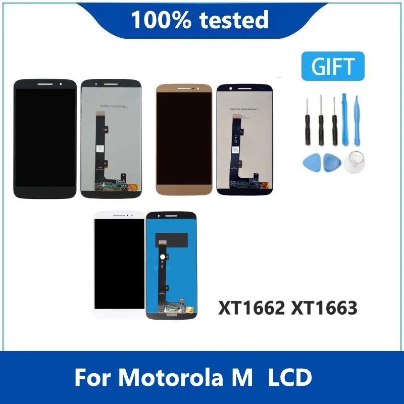 

ЖК-дисплей для мотоцикла, ЖК-экран 5,5 дюйма для Moto M XT1662 XT1663, сенсорный экран в сборе, черный, золотой, белый, ЖК-дисплей, оригинал