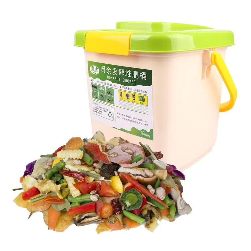 1 шт. 12л мусорное ведро для кухни портативное кухонное набор ведер с крышкой