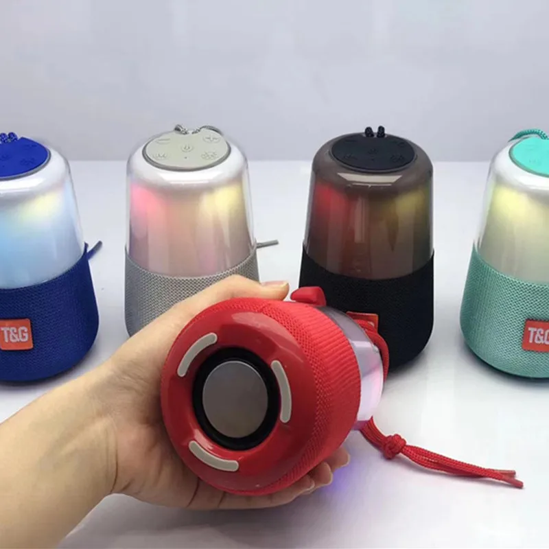 TG умный светодиодный Bluetooth динамик вспышка портативный fm радио мини открытый