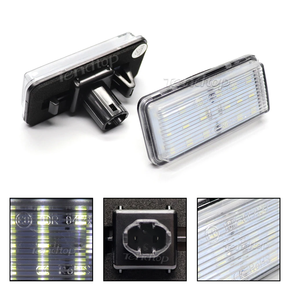 1 пара светодиодных номерных знаков для Toyota Land Cruiser 100 200 Prado 120 Reiz 4D Mark X