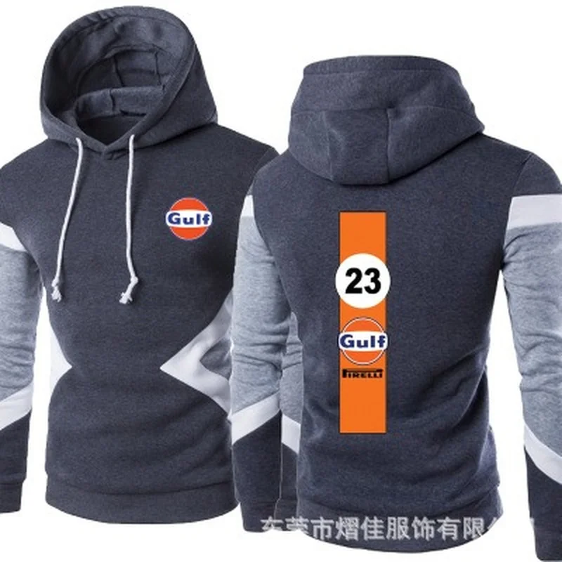 2021 New Men Gulf Spring Autumn Fashion Pullover Sweatshirts Patchwork Casual Cotton Hoodies Clothing S-5XL Size | Автомобили и