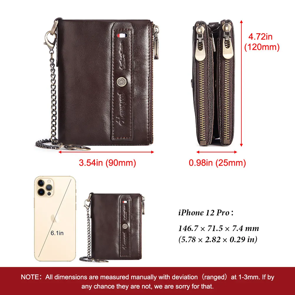 KAVIS 100% Genuine Leather Men Wallet Quality Purses Coin Purse Male Small Portomonee Rfid Walet Pocket Money Bag New for Boys | Багаж и