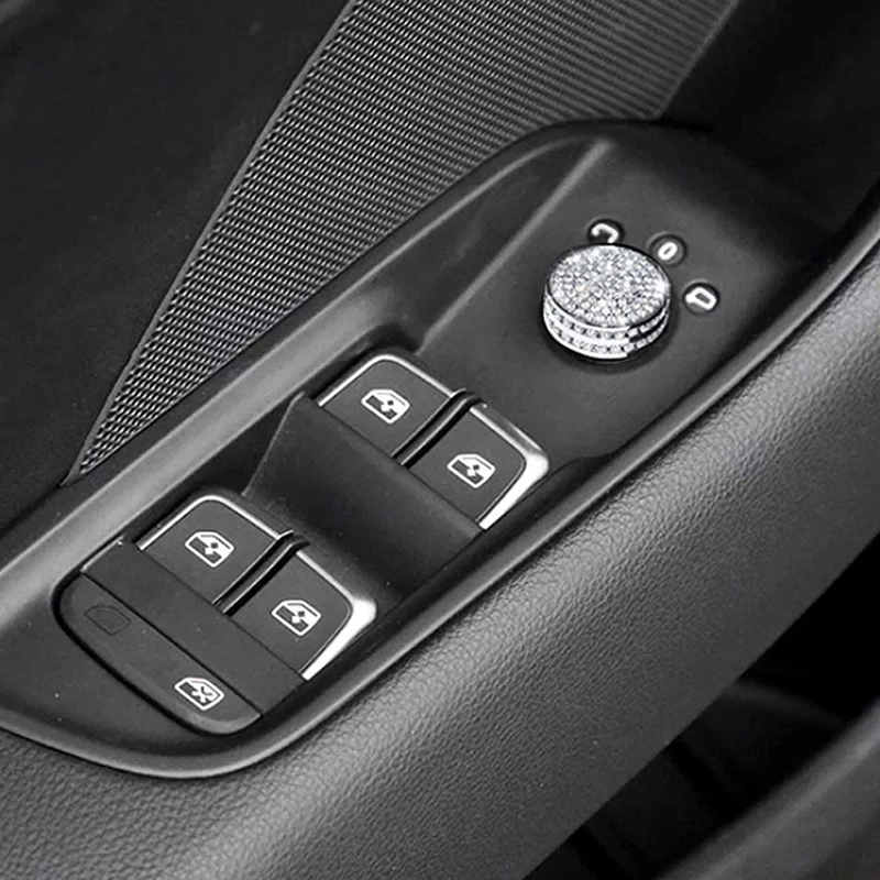 Блестящая ручка для A3 S3 Q2 регулировки зеркала заднего вида Стразы декоративная