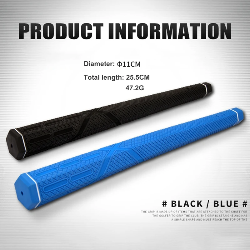 

25.5cm Golf Grip Hexagonal Lightweight Anti-slip Shock Comfortable Resistance Rubber Grip For Assists Practice Gestures Tool