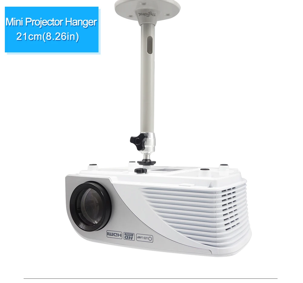 Мини кронштейн для DLP проектора Rigal монопод с винтом 1 кг 6 мм серебристый штатив 21