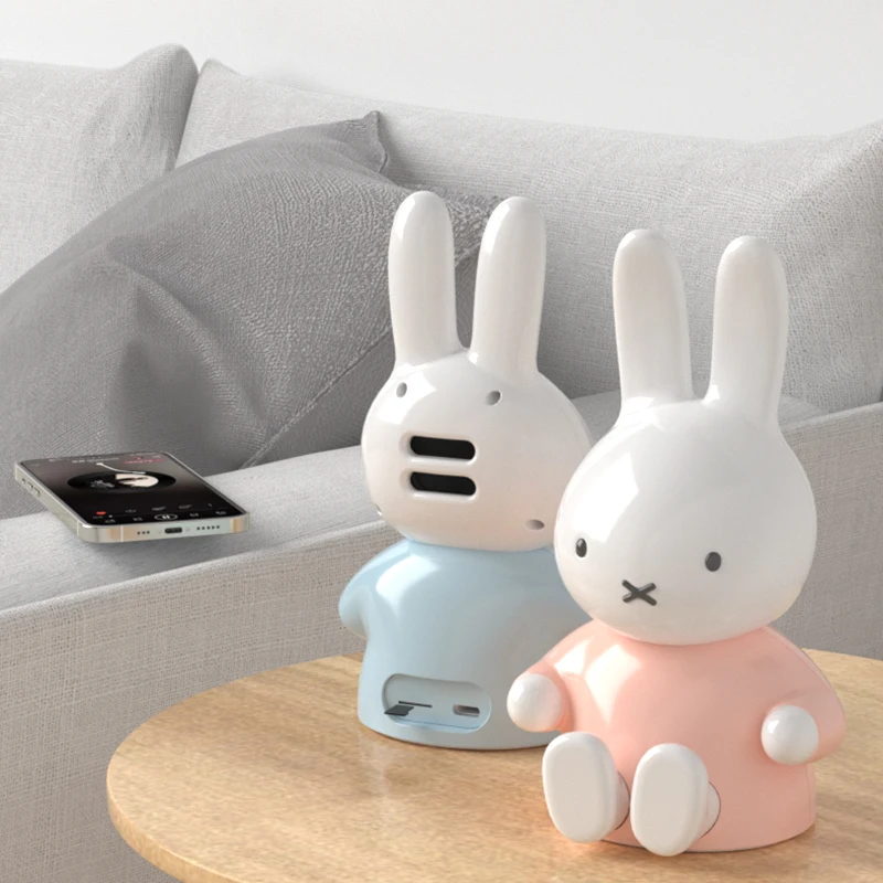 Bluetooth-динамик Miffy фигурка TF-карта беспроводной динамик супер бас 3D цифровой звук