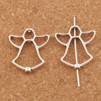 open angel bead frame connector charm 24 9x21 1mm 200pcs zinc alloy pendants jewelry diy l750