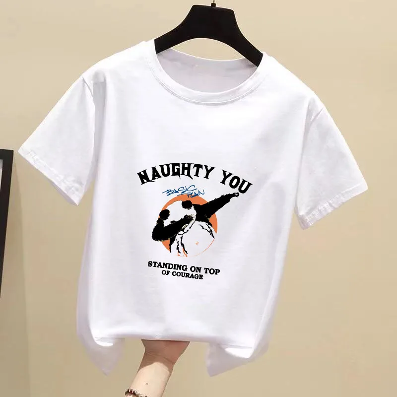 

Fashionable Handsome and Cool Panda Men's and women's wear Thermal transfer patch DIY Ironing Applique Lovers'Clothes Decoration