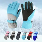 Новые зимние лыжные перчатки для детей, зимние ветрозащитные теплые варежки для мальчиков и девочек, уличные плотные спортивные лыжные Зимние перчатки для скалолазания, аксессуары