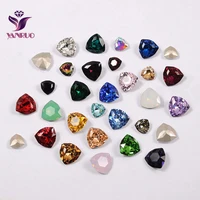 yanruo 4706 trilliant point back sew on rhinestones glass strass k9 diy jewelry fancy stones and crystals for decoration