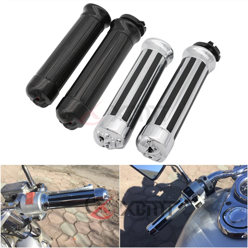 Ручки с черепом для мотоцикла Yamaha V Star 400 650 950 XVS400 XVS650 XVS950 XVS1100 Classic/Custom 1 дюйм 25