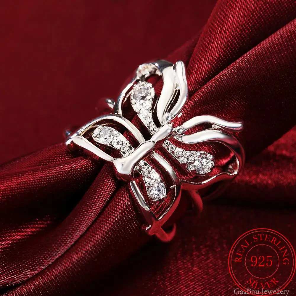 

Hollow Vintage Butterfly Rings Adjustable Animal Personality Fashion Female Party Retro Girl Jewelry Gift