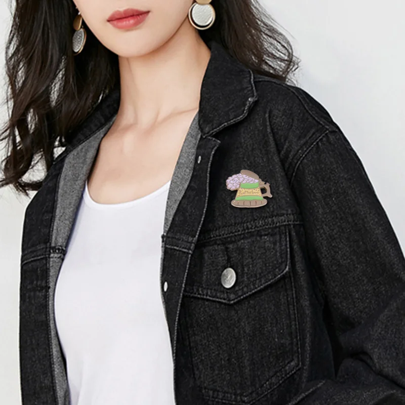 Эта эмалированная булавка спроектирована как чашка пленки. Вы знаете что масло