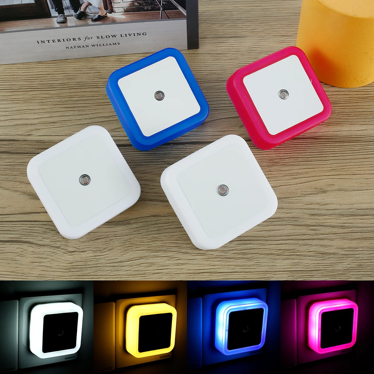 LED Night Light Sensor 110 220V 5W Plug-in Adjustable Brightness Wall with 360° Beam Angle 50000h Lifespan Induction | Лампы и
