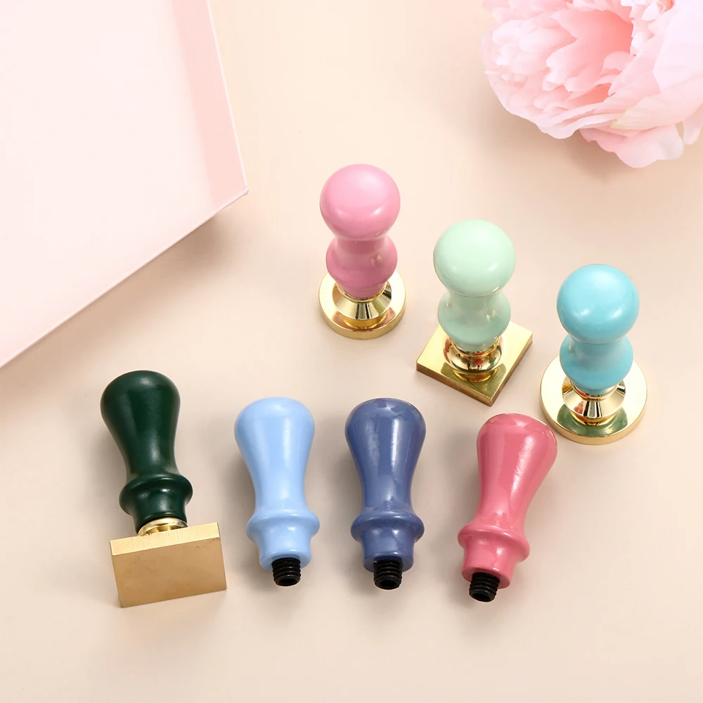 1 шт. деревянная ручка воск печать штамп аксессуары портативный мини Diy