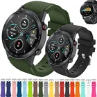 Ремешок 20 видов цветов для Huawei Honor magic Watch 2 GT GT2 GT 2 46 мм 22 мм, силиконовый спортивный сменный Браслет для наручных часов