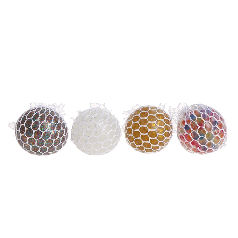 

Rainbow Novetly Squeeze Ball Mesh Squishy Balls Stress Relief Squeeze Grape Balls Relieve Pressure Balls Hand Fidget Toy