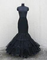 new arrival black mermaid wedding dress petticoat crinoline full slip