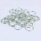 50 шт.лот Открытое кольцо для волос оплетка из бисера Дред металлическая Золотая Серебряная оплетка для африканских плетеных косичек декоративные аксессуары