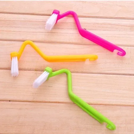 

Bending toilet brush side corner cleaning brush Bathroom Accessories Curved Handle Ceramic free shipping