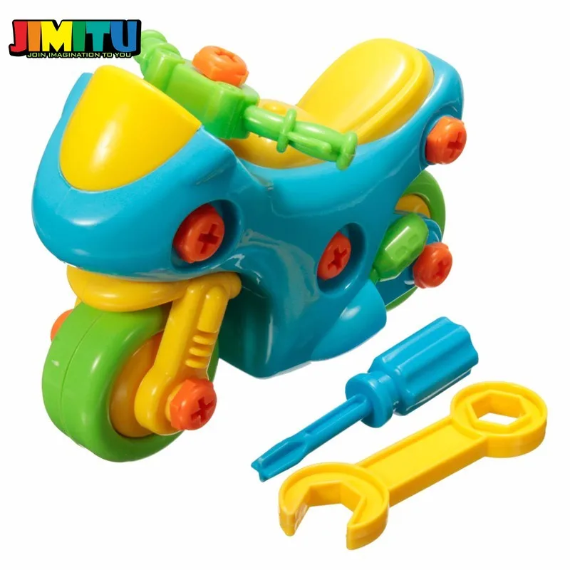 JIMITU Disassembly Assembly Nut Building Toy Kit Develop Learning Fun Intelligence Kids Educational with Clamp&ampScrewdriver | Игрушки и