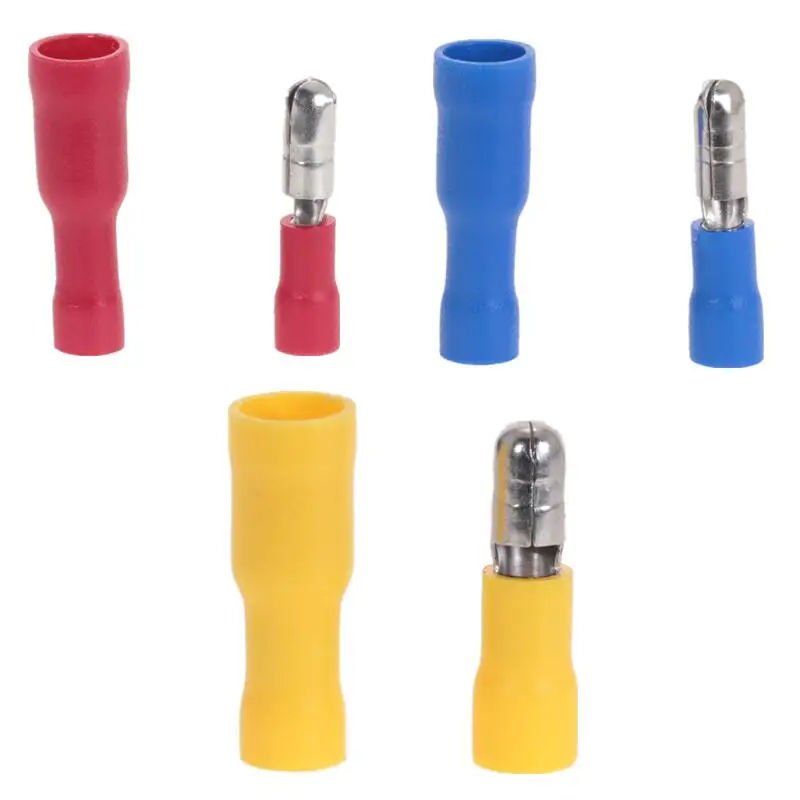 100 шт. разные гнездовые стыковые соединители для проводов 22 ~ 10AWG|butt connectors|connector
