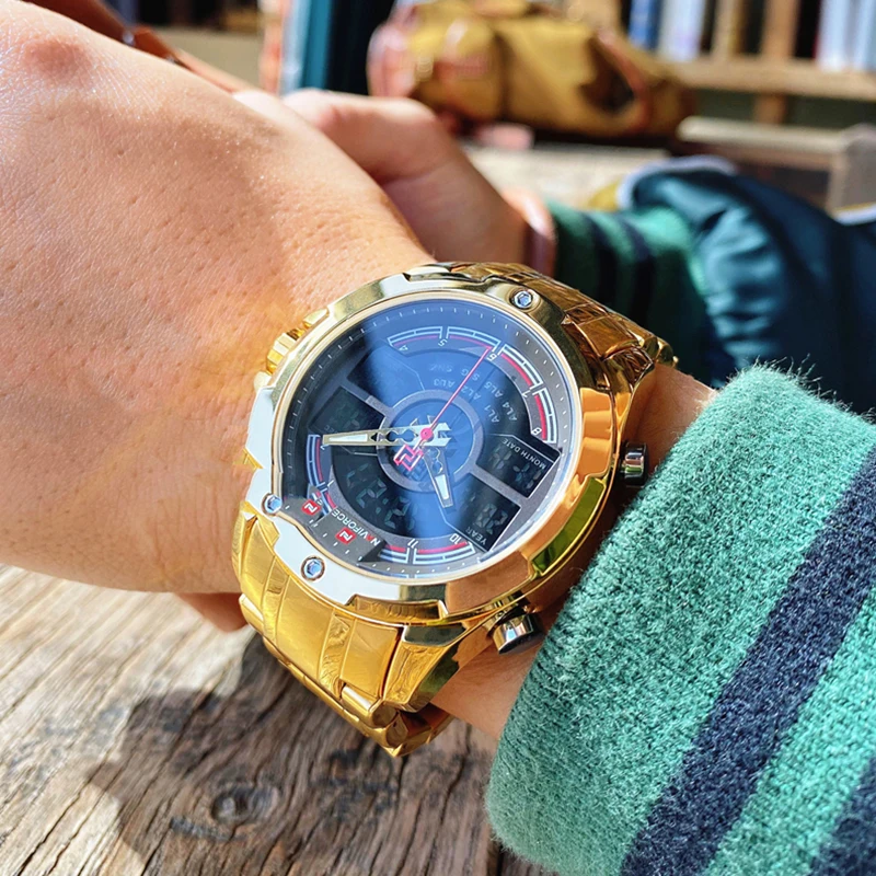 

NAVIFORCE Men Watches Clock Chronograph Military Top-brand Relogio Masculino Fashion Bussiness Quartz Watch Mens Wristwatch 2021