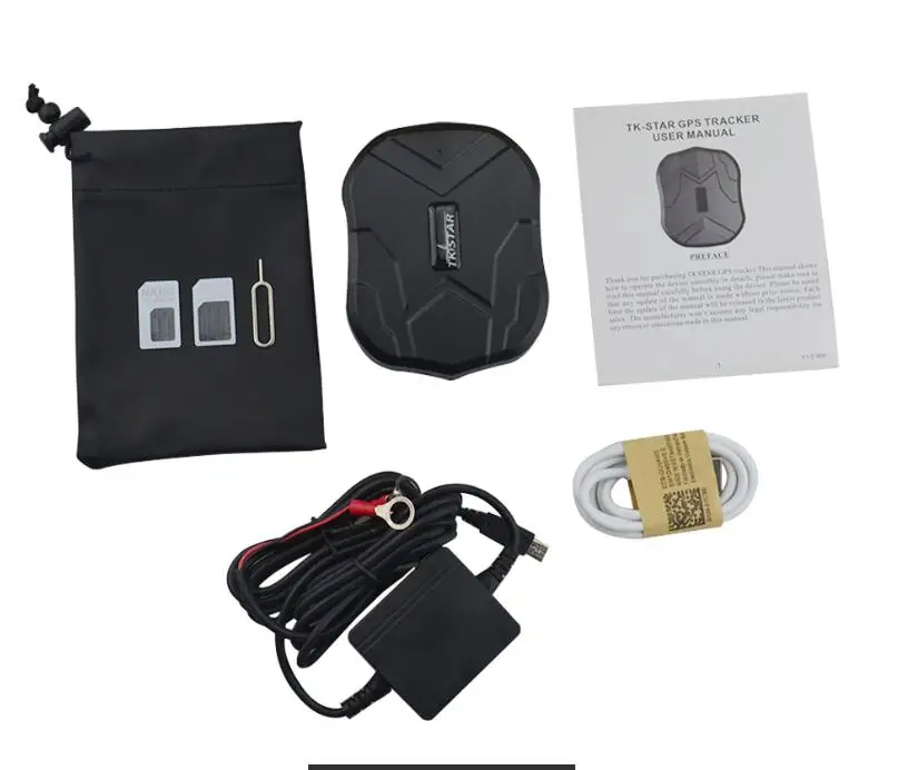 with charger no box TK905 TKSTAR водонепроницаемый сильный магнит gps трекер локатор для грузовиков, автомобилей, транспортных средств gps отслеживающее устройство, 5000 мАч, платформа - Цвет: with charger no box