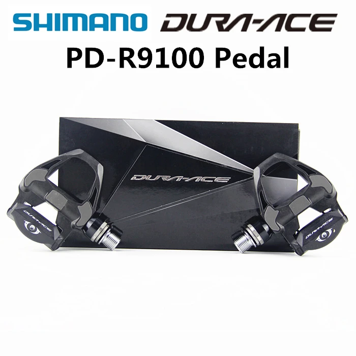 Тормоза SHIMANO PD R9100 Педали Дорожный велосипед Бесклипсова педали с SPD SL DURA ACE бутсы SM