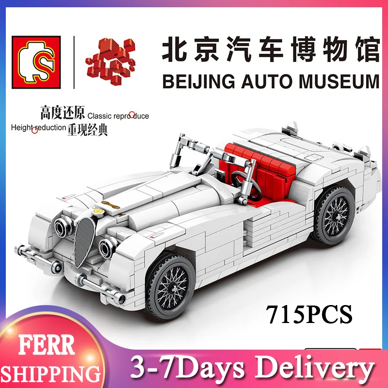 

Sembo 705750 Beijing Series Vintage Car 715PCS Compatible Speed Champions Building Bricks Educational Toys Christmas Gift