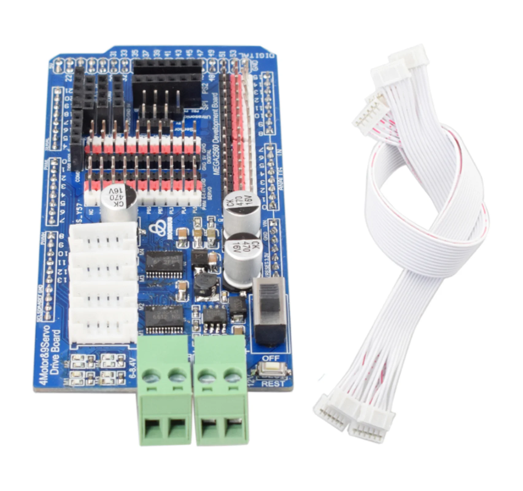TB6612 Arduino Mega2560 плата драйвера двигателя для 6-12 В энкодер постоянного тока мотор PID