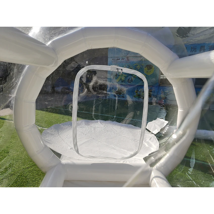Funworld заводская цена прозрачный пузырь для сада геодезический надувной Фотофон