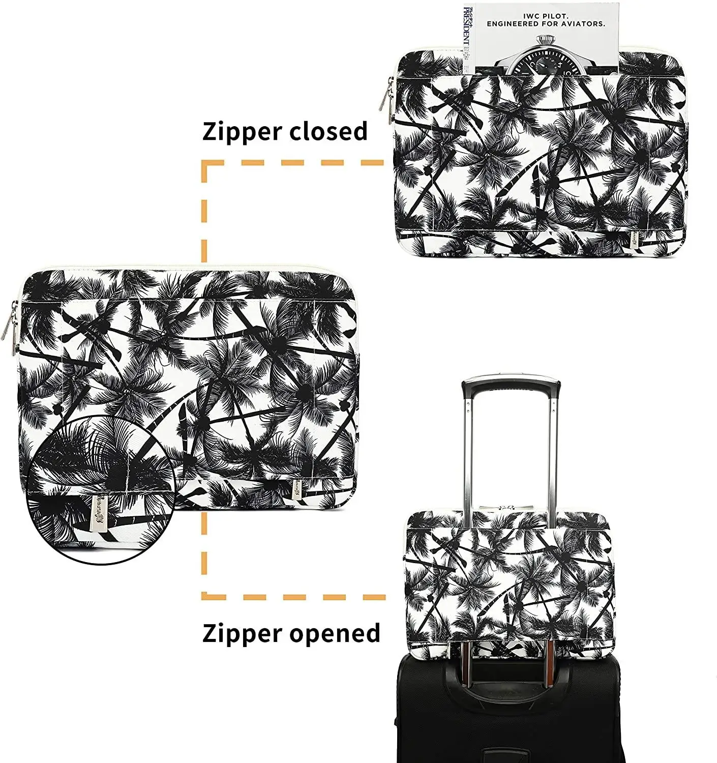 Женская модная сумка для ноутбука с рисунком кокосовой пальмы 13 дюймов 3 15 6 MacBook