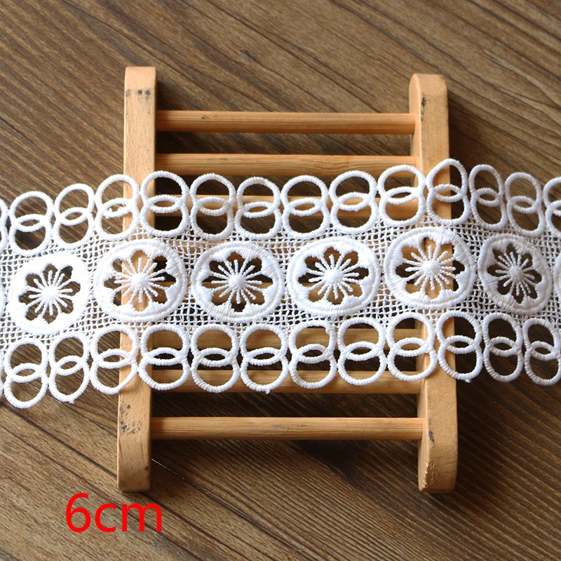 Новый стиль 1 ярд Высокое качество белое кружево хлопок шитье Домашняя одежда