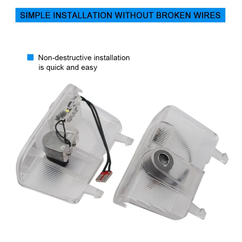 QCDIN пара для MAZDA светодиодный двери автомобиля Добро пожаловать светильник Logo