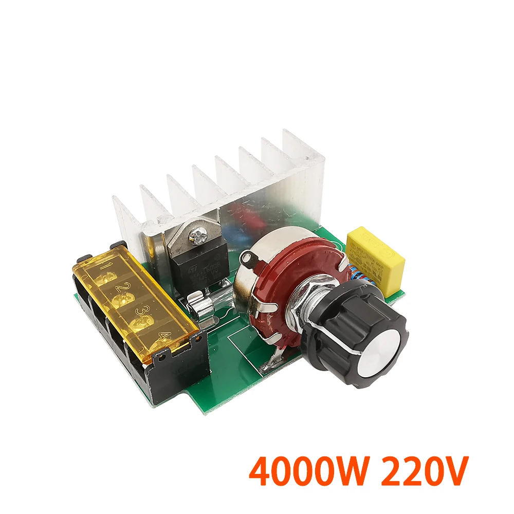 4000W тиристорный мотор Напряжение регулятор AC 220V Высокая Мощность электронного