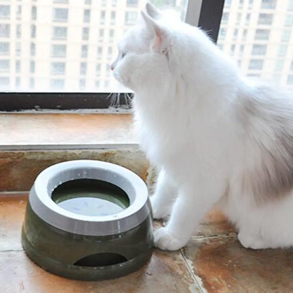

Pet Non-мокрый рот чаша брызгозащищенное питьевой прочные Пластик портативная миска для собаки для фонтанчика питьевой воды чаша