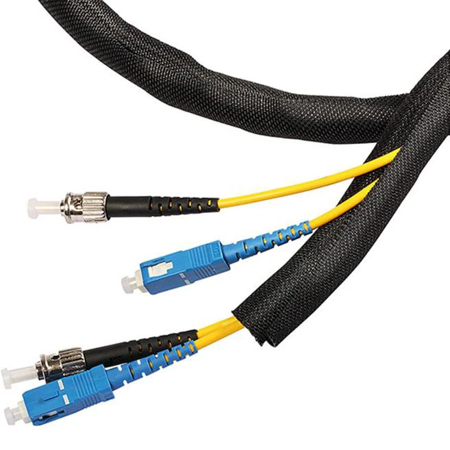 Расширяемая плетеная кабельная втулка PET самозакрывающаяся Изолированная