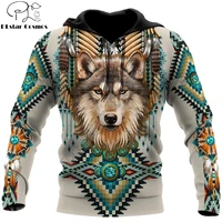 native spirit wolf 3d all over printed fashion hoodies mens hooded sweatshirt unisex zip pullover casual jacket tracksuit dw0229
