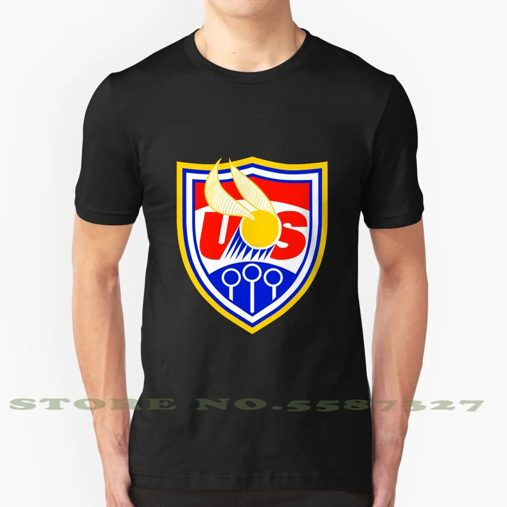Сборная США яркая крутая дизайнерская модная футболка Usmnt Quid Ditch Soccer Crest Shield Sports