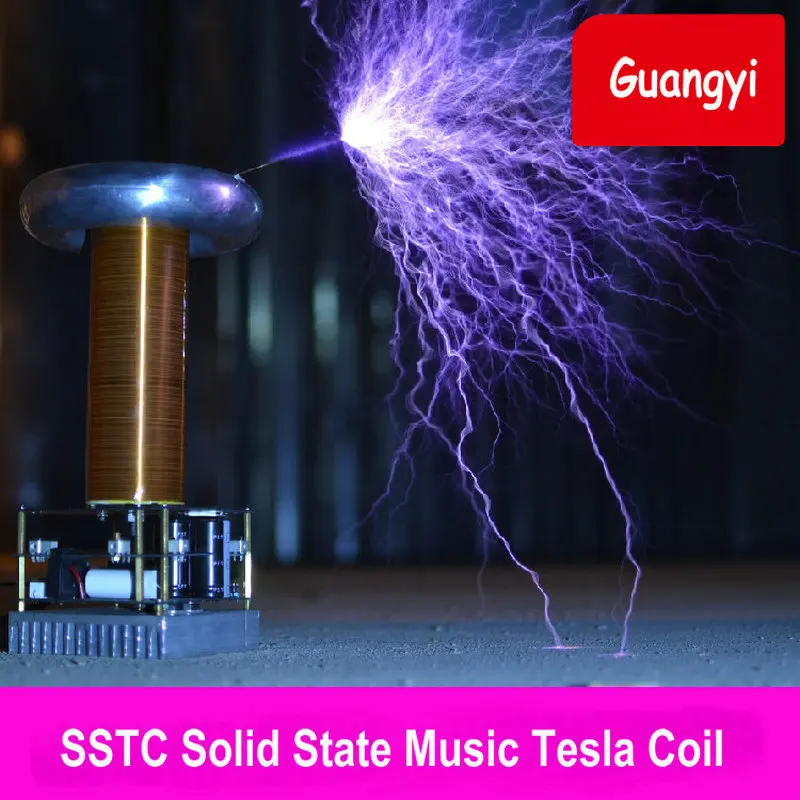 Tesla катушка искусственная молния производитель музыка Tesla катушка SSTC Tesla Lightning Storm