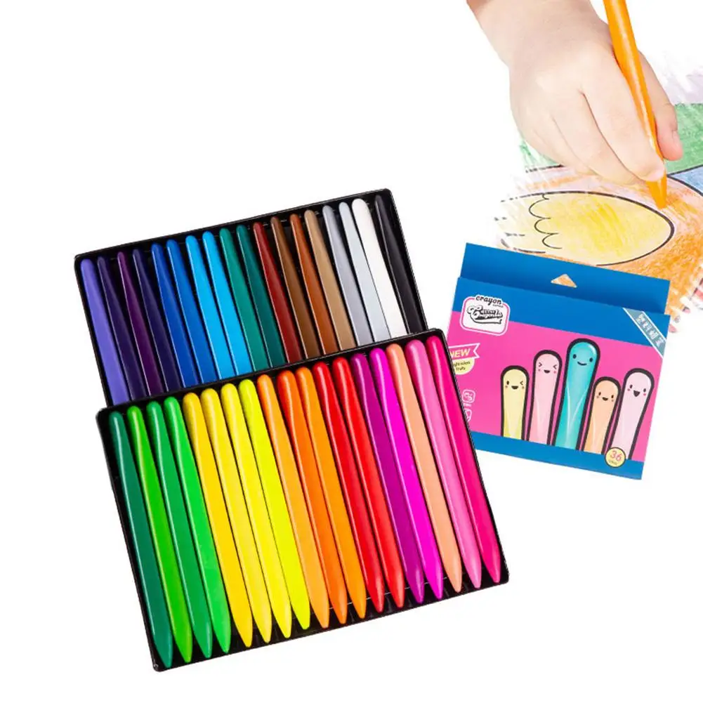36 цветов треугольные цветные карандаши для рисования ручки детские товары