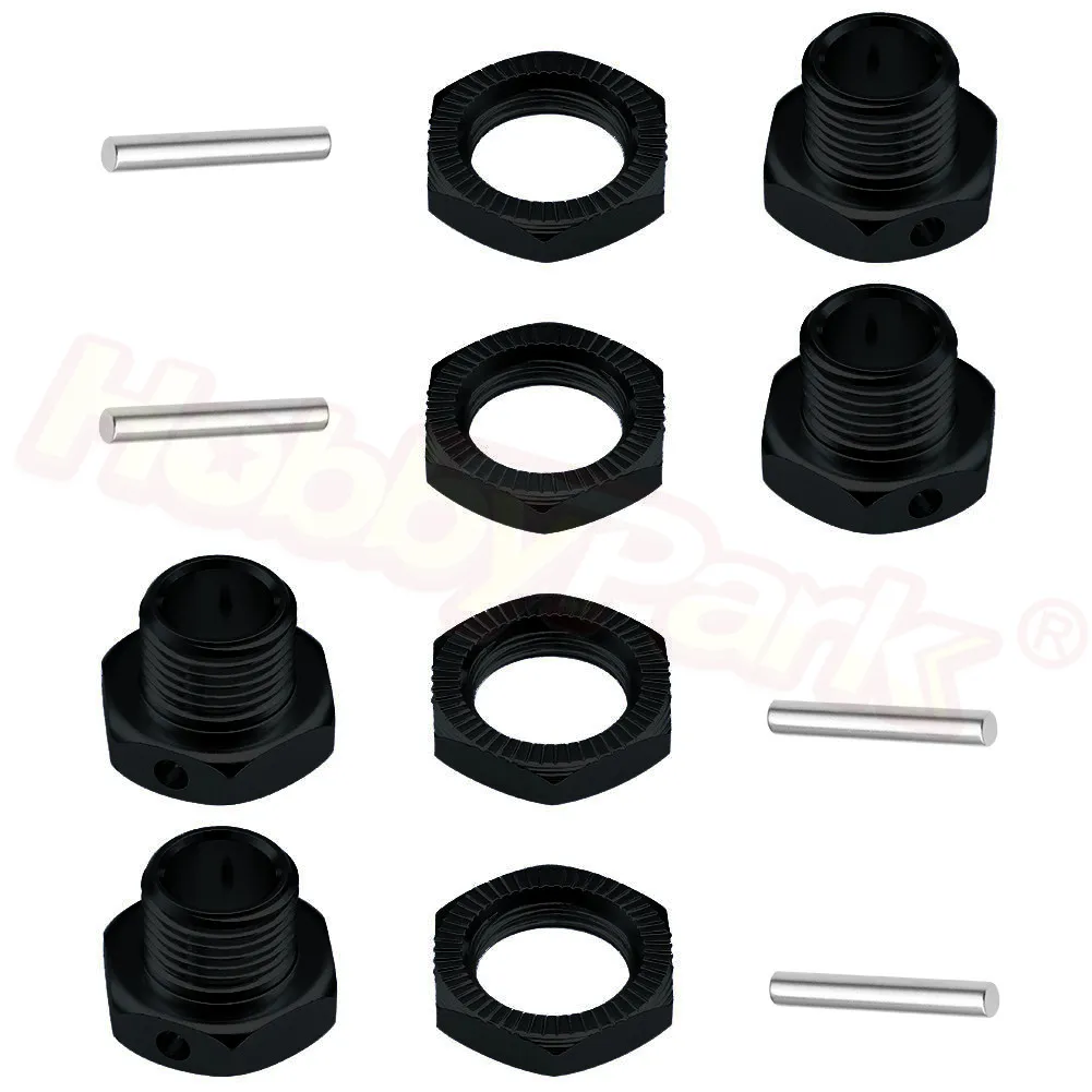 Оптовая продажа 5 компл./лот HSP 1/8 адаптер для шин колесная гайка 17 мм алюминиевые