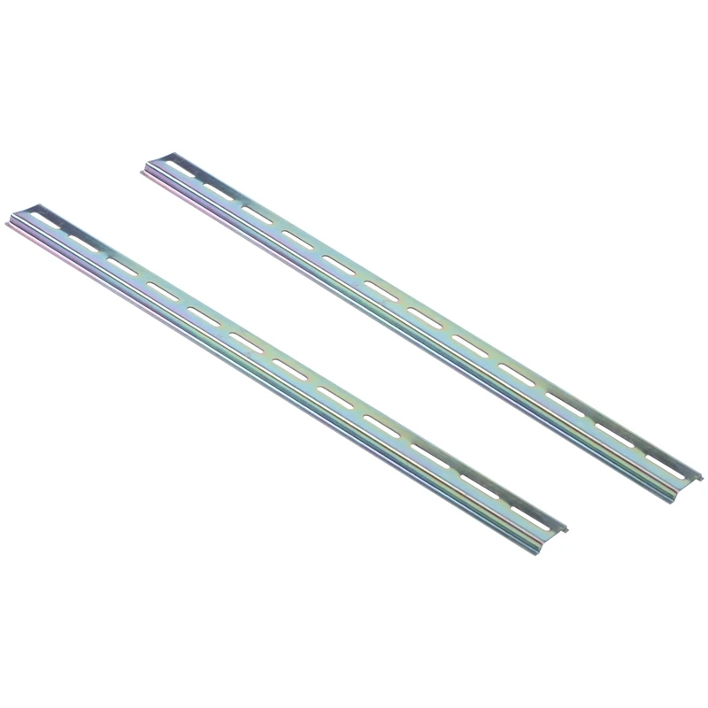 2pcs Slotted Metal 35mm DIN Mounting Rail 40cm Long for AC Contactor | Обустройство дома
